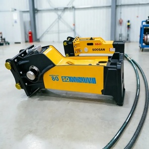Marteau hydraulique brise-roche SQ80 pour excavatrices de 18 à 26 tonnes, accessoire de construction et d'exploitation minière, burin inclus - Product Image 1
