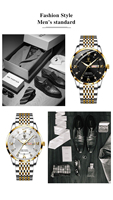 POEDAGAR 836 Nuevo Reloj de Pulsera Casual para Hombre con Correa de Cuero y Acero Inoxidable, Manecillas Luminosas y Mecanismo de Cuarzo Analógico