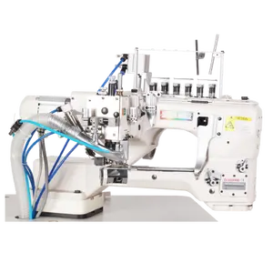 Golden ล้อ CSN-4500คู่4เข็ม6-ด้าย Feed-Off-The-Arm Mini Servo มอเตอร์จักรเย็บผ้าแบน Seaming