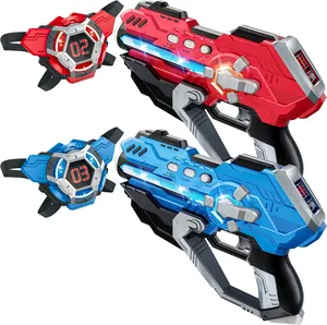 Cross Border Hot Sales Laser Tag Guns Set of 2 with Digital LED Score Display Vest Multi-Functional Laser Tag Fun Toys