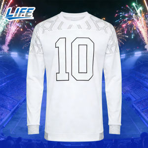 Maillot de football respirant grande taille à manches longues version thaïlandaise 2026 – Brésil Extérieur – Équipe nationale vintage avec écusson personnalisé - Product Image 1