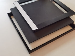 120 pièces PACK <span class=keywords><strong>Mixtile</strong></span> 8x8 pouces blanc noir plastique collant bricolage mur cadre Photo - Product Image 3