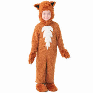 Combinaison unisexe en fausse fourrure avec poches, pantalon legging, costume de renard pour enfants, idéal pour les fêtes costumées, les films ou la télévision, ou Halloween. Stock disponible. - Product Image 6