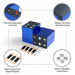 Celda de Batería de Estado Sólido LiFePO4 de 3.2V 100AH |   6000 Ciclos |   Soluciones Personalizadas Directas de Fábrica para Electrodomésticos con Energía Solar - Product Image 4