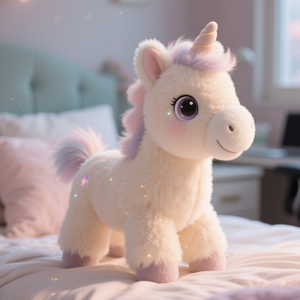 Su misura in peluche mascotte cavallo morbido e soffice pelliccia viola che accompagna bambole di peluche produttore di regali per bambini all'ingrosso - Product Image 2