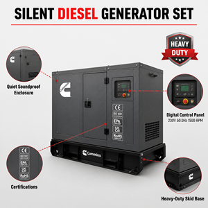 Generador Diésel Marino de Bastidor Abierto Personalizado de 160kw 200kva con Certificado CCS, Motor Cummins 6LTAA Original para Mar y Océano - Product Image 6