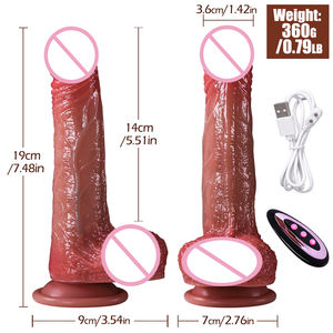 Realistische Gigantische Dildo Pussy <span class=keywords><strong>Masturbator</strong></span> Magnetische Oplading Multi-Frequentie Trillingen Dildo Telescopische Swing Functie Seksspeeltjes - Product Image 6