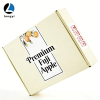 Barquette en carton ondulé écologique imperméable à l'eau avec fermeture magnétique pour fruits frais (mangue, agrumes, orange)