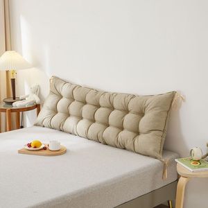 Coussin de tête de lit minimaliste en polyester et coton doux, oreiller de soutien lombaire pour lit, canapé, dortoir, chambre à coucher, chaise tatami - Product Image 2