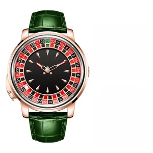 럭셔리 남성용 자동 기계식 시계 회전 목마 컬렉션 도박꾼의 디자인 방수 디지털 다이얼 실리콘 밴드 금속 - Product Image 3