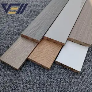 wood wooden design waterproof outdoor decor mobile home wall floor skirting line board