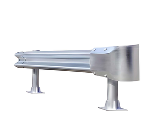 Guardrail Stradale in Acciaio Zincato Tipo W, Barriera Antiurto a Due Onde Tipo Armco, Recinzione di Sicurezza Stradale con Riflettore Diamond Grade M68 - Product Image 1