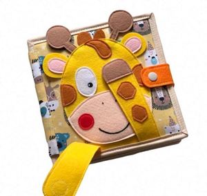Meilleure Vente Nouveau Design Livre d'Activités Silencieux Girafe, Livre d'Activités pour Tout-Petits, Jouet Sensoriel pour Tout-Petits, Livre Silencieux Girafe - Product Image 1