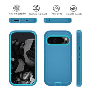 2-in-1 Pc vành đai Clip Bao Da Thiết bị di động trường hợp điện thoại cho Google Pixel 9 Pro XL với khung chống sốc bảo vệ Bìa - Product Image 3