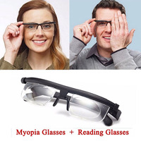 Lunettes de lecture à lentilles réglables pour la myopie, hommes et femmes, vision variable, correction de la vue, lunettes binoculaires, Gafas