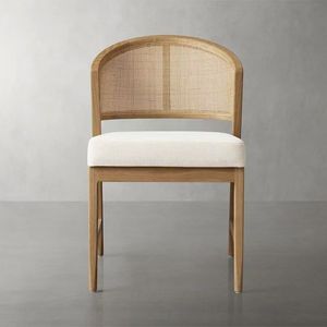 <span class=keywords><strong>Sedie</strong></span> in <span class=keywords><strong>Legno</strong></span> Stile Mid-Century Moderno con Schienale Imbottito per Sala da Pranzo - Product Image 1