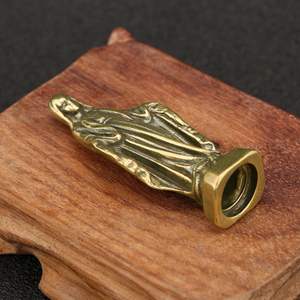 Bakır el sanatları heykeli bakire Mary pirinç süsler çalışma masası süsler - Product Image 6