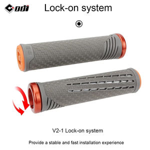 OEM ODI CF silicona <span class=keywords><strong>bicicleta</strong></span> puños fibra de <span class=keywords><strong>carbono</strong></span> reforzada MTB Lock-on manillar cubierta al por mayor BMX antideslizante Lock-on - Product Image 2
