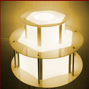 Thương Mại 3 Hai Lớp Nhựa LED Sô Cô La Đài Phun Nước Cơ Sở - Product Image 5