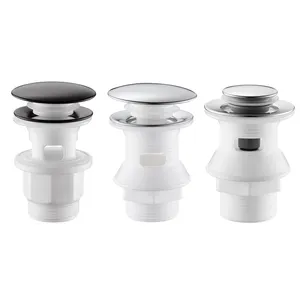 GEE-N phổ màu đen ABS rửa lưu vực Lọc nhà vệ sinh phụ kiện cống Stopper lưu vực cống nhấp chuột Clack chất thải