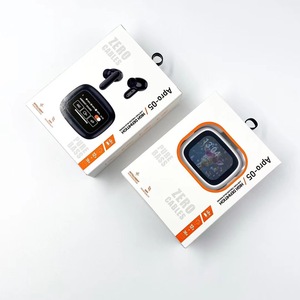 APO-05 TWS A9pro Headset In-Ear nirkabel layar cerdas, Headset dalam-telinga dengan tampilan LED <span class=keywords><strong>Digital</strong></span> pengurang kebisingan panggilan LED lintas batas warna biru - Product Image 4