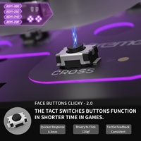 EXtremeRate Kit de boutons tactiles personnalisés D-pad, boutons d'action et boutons de clic souris pour manette PS5 BDM-030/040/050