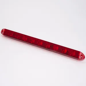 17 "RED/AMBER LED Light Bar Side Marker 12v 24v Rear LampためTruck Trailer Stop Turn Tail Light High 3rd Brack Light