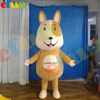 Costume de mascotte de chien pékinois en peluche Efun quantité minimale de commande 1 PC déguisement de mascotte de marche de cosplay de fête à vendre