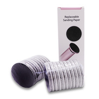 60 pièces/boîte lime à pied électrique callosités papier de verre remplaçable callosités à cuticules supprimer outil disques tampon papier abrasif pour peau morte dure