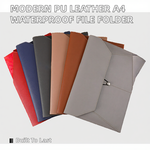 NEXXGEN – Porte-documents A4 moderne et élégant en cuir PU, grande capacité, étanche, multi-compartiments, avec boucle élastique – Vente en gros - Product Image 2