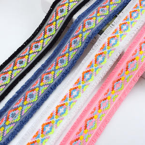 Meetee — sangles en <span class=keywords><strong>Jacquard</strong></span> à franges pour vêtements, 10 pièces, bande décorative, bricolage, garnitures, dentelle, couture, col de vêtements, artisanat, AP539 - Product Image 5