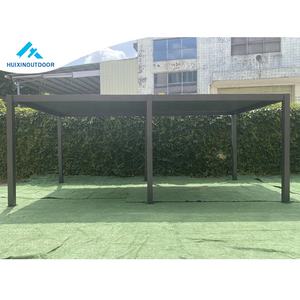 Grand Gazebo de Jardin Traditionnel Chinois <span class=keywords><strong>Petit</strong></span> Panneau Solaire Léger Pergola Arche en Métal Cadre Enduit de Poudre Nature Pression Vente! - Product Image 5