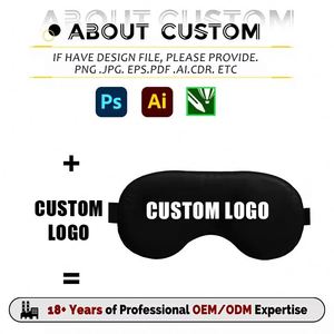 Wholesale Custom Logo <b>Sleep</b> Blackout Breathable Eye <b>Mask</b> Double-Sided Simulation Silk Lunch Break Blackout for Sleeping - Product Image 2