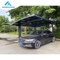 Protection ultime pour votre véhicule : abri solaire double pour deux véhicules avec structure en aluminium monocristallin