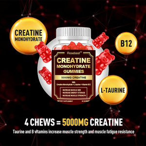 Complément alimentaire en gommes à la créatine monohydrate aromatisé halal, pré-entraînement énergétique, marque privée en gros, 5000 mg pour femmes et hommes - Product Image 2