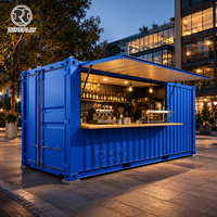 Effiziente Container-Küche Food Truck Mobiles Restaurant Bar Verzinkter Catering-Wagen