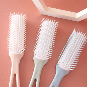 Peigne à craie capillaire en plastique à manche creux, outil de coiffure professionnel durable, ensemble d'outils de coiffure - Product Image 4