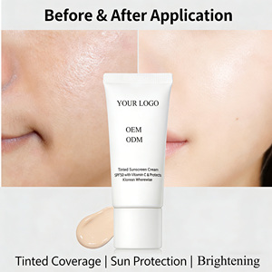 Crema Protectora <span class=keywords><strong>Solar</strong></span> <span class=keywords><strong>con</strong></span> <span class=keywords><strong>Color</strong></span> SPF50 <span class=keywords><strong>con</strong></span> Extractos de Vitamina C <span class=keywords><strong>y</strong></span> Caroteno - Marca Blanca Coreana al por Mayor - Product Image 4