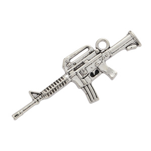 Bestseller <span class=keywords><strong>M16</strong></span>/AR-15 Sturmgewehr Metall-Ornament Schmuckanhänger Modische Anhänger Charms zur Dekoration - Product Image 2