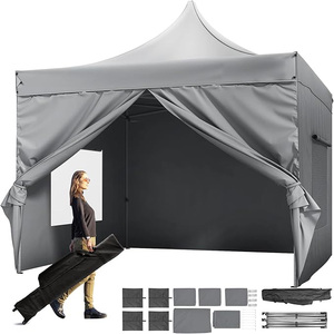 Chất lượng cao 6M glamping Lều in vải bên tường sắt khung chống cháy hình lục giác ống trong nhà ngoài trời chương trình khuyến mãi 5M bay - Product Image 1