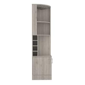 DB Syrah Armoire de bar à double porte gris clair avec huit bouteilles et deux étagères ouvertes Huit bouteilles Cubbies - Product Image 6