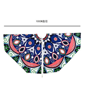 New Cross-Border Christmas <b>Tree</b> <b>Stand</b> Accessories Family Christmas <b>Tree</b> Apron Printed Knitted Wool Red Black Christmas <b>Tree</b> - Product Image 2