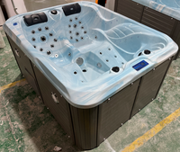 Garten-Außenpool Große Acryl-Badewanne für 3 Personen Hotel-Spa mit Konstanter Temperatur