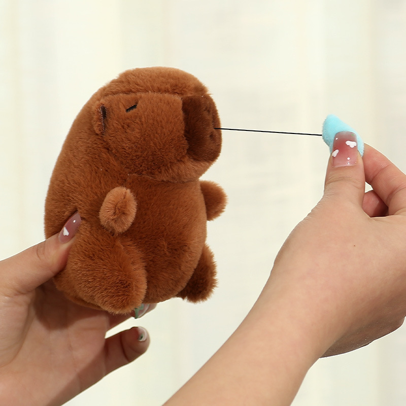 จมูกน้ำลายไหลแบบดึง-12ซม.-สีน้ำตาล