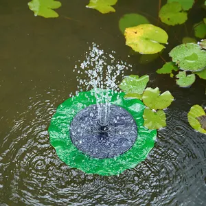 Professionale oem su misura giardino all'aperto decorazione solare galleggiante fontana di acqua pompa per il bagno di uccello