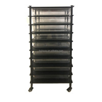 Système de support de Reptile en alliage de vente chaude avec roues de baignoire 84*53.5*165cm support de serpent Reptile cage d'élevage support de lactation
