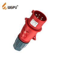 Connecteur électrique industriel standard CEE IP44 16A 2P+E 3 pôles 4 pôles 5 pôles fabriqué en Chine