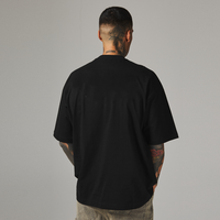 T-shirt Homme Coupe Boxy Personnalisable avec Logo, Coton Lourd 280 g/m², Col Rond Côtelé, Épaules Tombantes, Style Oversize Streetwear