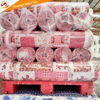 Tissu en microfibre 100 % polyester brossé personnalisable en gros, imprimé, pour draps de lit, oreillers et hôtels