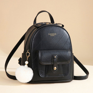 2026 New Arrival <b>Women's</b> <b>Large</b> Capacity Korean Style Travel Bag Soft Leather <b>Backpack</b> with Zipper Closure New Arrival - Product Image 4